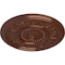 Ekena Millwork Marseille Ceiling Medallion (Fits Canopies up to 4 1/4"), 16 1/8"OD x 5/8"P, Copper Penny CM16MACPS - alternate 2